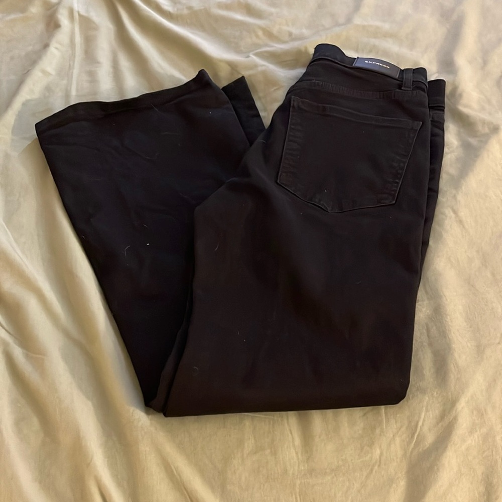 Express Black Flare Jeans